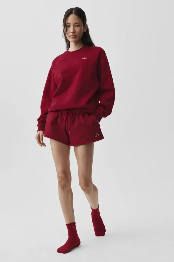 Accolade Rundhals-Pullover – Summer Romance Red