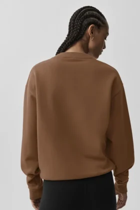 Accolade Rundhals-Pullover – Sun Kissed Brown