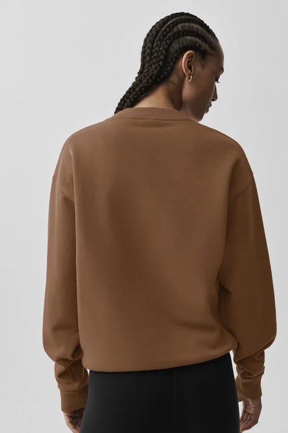 Accolade Rundhals-Pullover – Sun Kissed Brown
