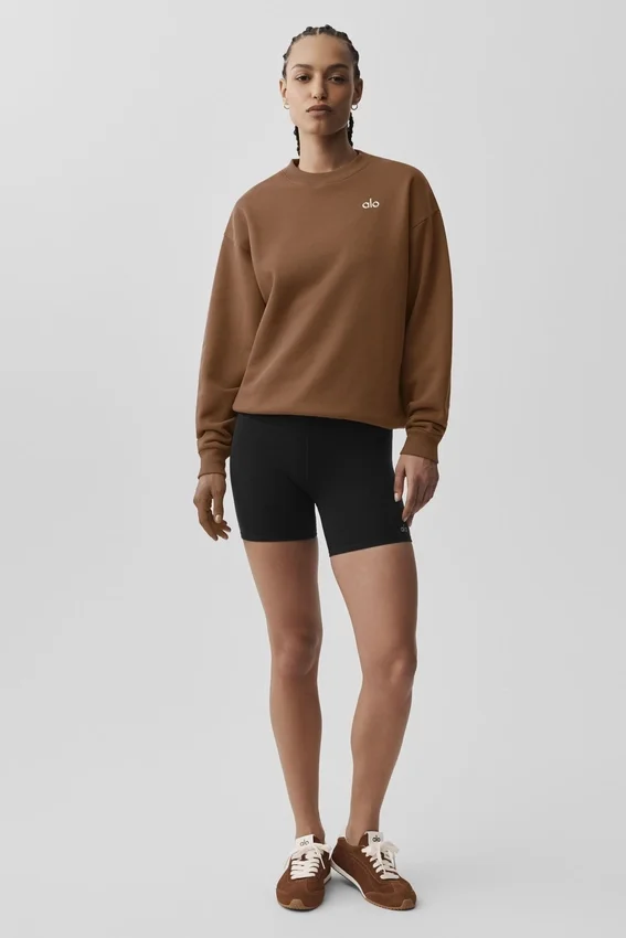 Accolade Rundhals-Pullover – Sun Kissed Brown