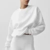 Accolade Rundhals-Pullover – Weiß
