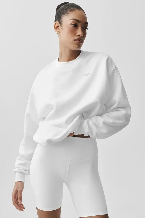 Accolade Rundhals-Pullover – Weiß