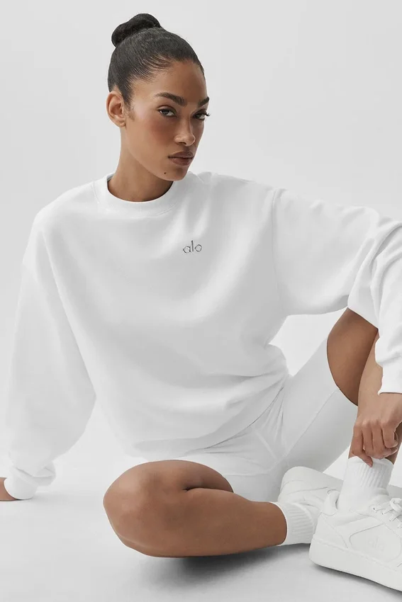 Accolade Rundhals-Pullover – Weiß