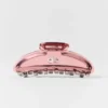 Acryl-Illusion-Haarklammer – Vintage-Pink/Chrom