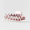Acryl-Illusion-Haarklammer – Vintage-Pink/Chrom