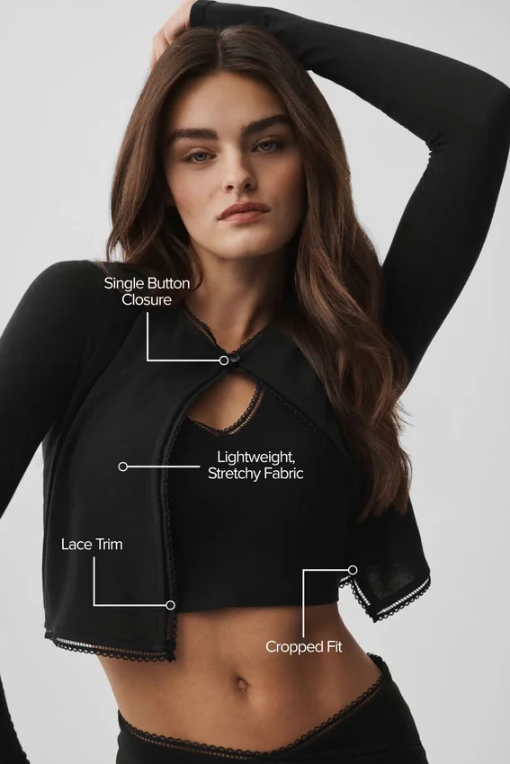 Affection Cardigan – Schwarz