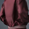 Afterglow Varsity-Jacke – Burgundy Truffle