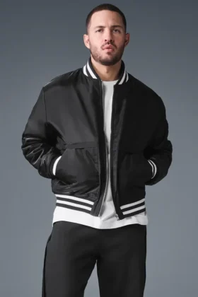 Afterglow Varsity-Jacke – Schwarz