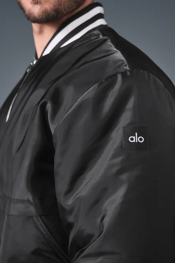 Afterglow Varsity-Jacke – Schwarz