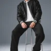 Afterglow Varsity-Jacke – Schwarz