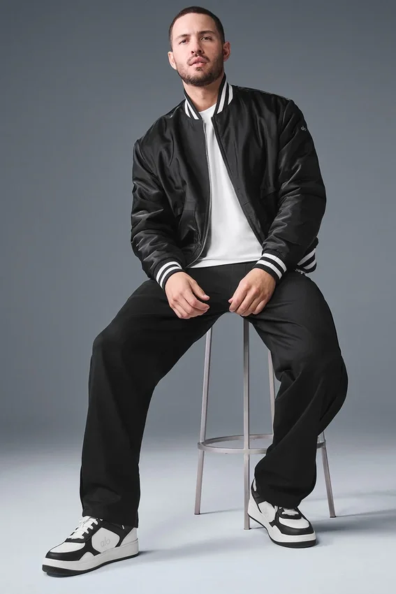 Afterglow Varsity-Jacke – Schwarz
