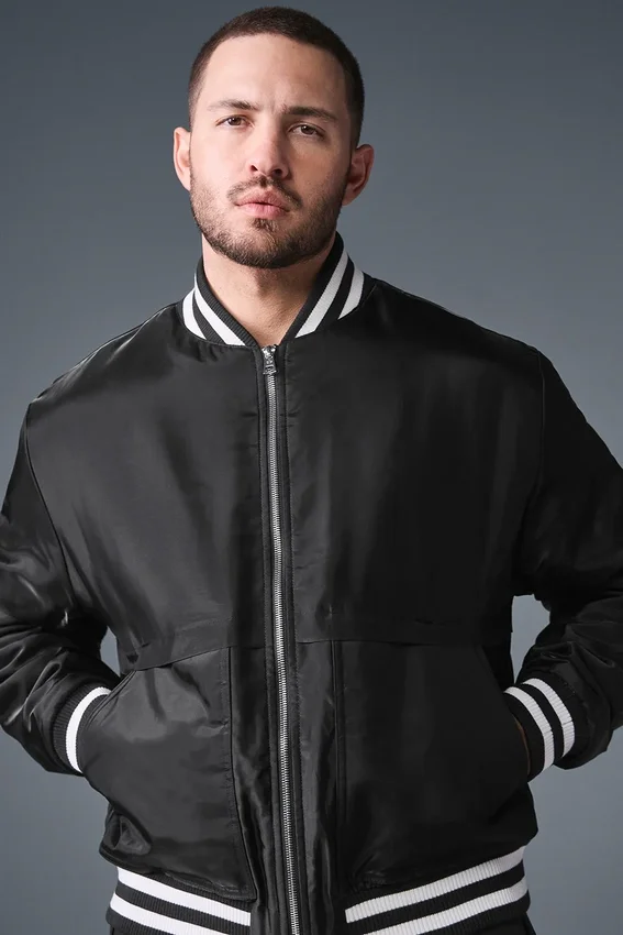 Afterglow Varsity-Jacke – Schwarz