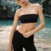 Airbrush-Bandeau-BH – Schwarz