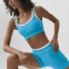 Airbrush Better Together-BH – Azurblau/Weiß