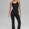 Airbrush Bootcut One and Done Onesie – Schwarz