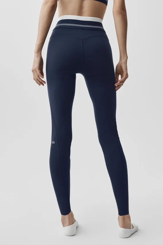 Airbrush High-Waist 7/8 Better Together Leggings – Navy/Weiß
