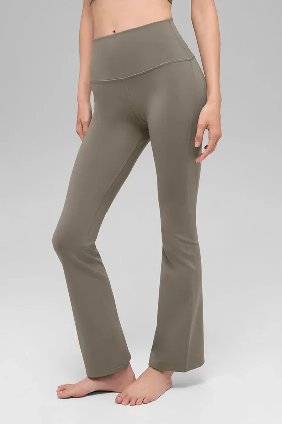Airbrush High-Waist 7/8 Bootcut-Leggings – Light Cocoa