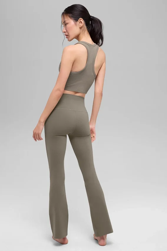 Airbrush High-Waist 7/8 Bootcut-Leggings – Light Cocoa