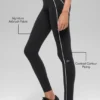 Airbrush High-Waist 7/8 Heart Throb Leggings – Schwarz/Weiß