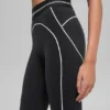Airbrush High-Waist 7/8 Heart Throb Leggings – Schwarz/Weiß