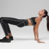 Airbrush High-Waist 7/8 Heart Throb Leggings – Schwarz/Weiß