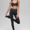 Airbrush High-Waist 7/8 Heart Throb Leggings – Schwarz/Weiß