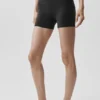 Airbrush High-Waist Better Together Shorts – Schwarz/Weiß