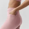 Airbrush High-Waist Fast Track Leggings – Vintage Pink/Weiß