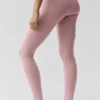 Airbrush High-Waist Fast Track Leggings – Vintage Pink/Weiß