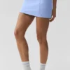 Airbrush High-Waist Good Form Tennisrock – Helles Provence-Blau