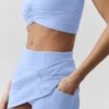 Airbrush High-Waist Good Form Tennisrock – Helles Provence-Blau
