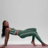 Airbrush High-Waist Race Pace 7/8 Leggings – Clover Green/Weiß