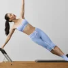Airbrush High-Waist Race Pace Capri – Hellprovenceblau/Weiß