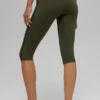 Airbrush High-Waist Race Pace Capri – Olivgrün/Schwarz