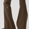 Airbrush Leggings mit niedriger Leibhöhe und Bootcut-Schnitt – Espresso