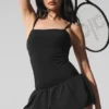 Airbrush Love Match Tenniskleid – Schwarz
