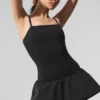 Airbrush Love Match Tenniskleid – Schwarz