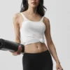 Geripptes Adore-Top – Weiß