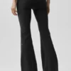 Airbrush Low-Rise Bootcut-Leggings – Schwarz