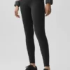 Airbrush Mid-Rise Leggings – Schwarz