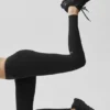 Airbrush Mid-Rise Leggings – Schwarz