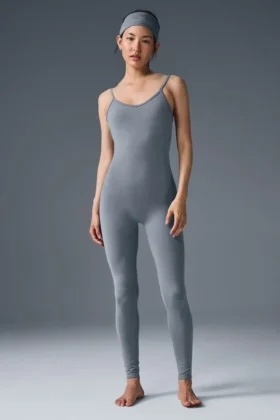Airbrush One and Done Onesie – Stahlgrau
