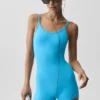 Airbrush One and Done Short Onesie – Azurblau
