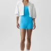 Airbrush One and Done Short Onesie – Azurblau