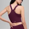 Airbrush Real Bra Top – Burgundy