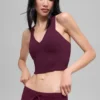 Airbrush Real Bra Top – Burgundy
