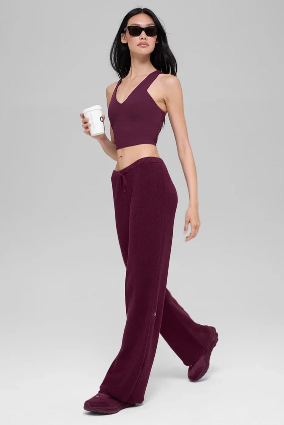 Airbrush Real Bra Top – Burgundy