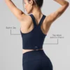 Airbrush Real Bra Top – Navy