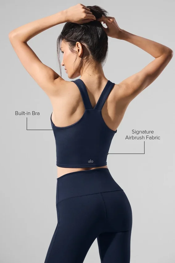 Airbrush Real Bra Top – Navy