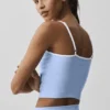 Airbrush Refined Bra Top – Helles Provence-Blau/Weiß